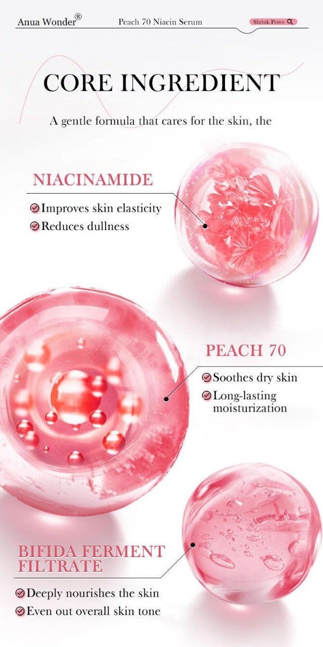 Anua Wonder Peach 70% Niacinamide Serum